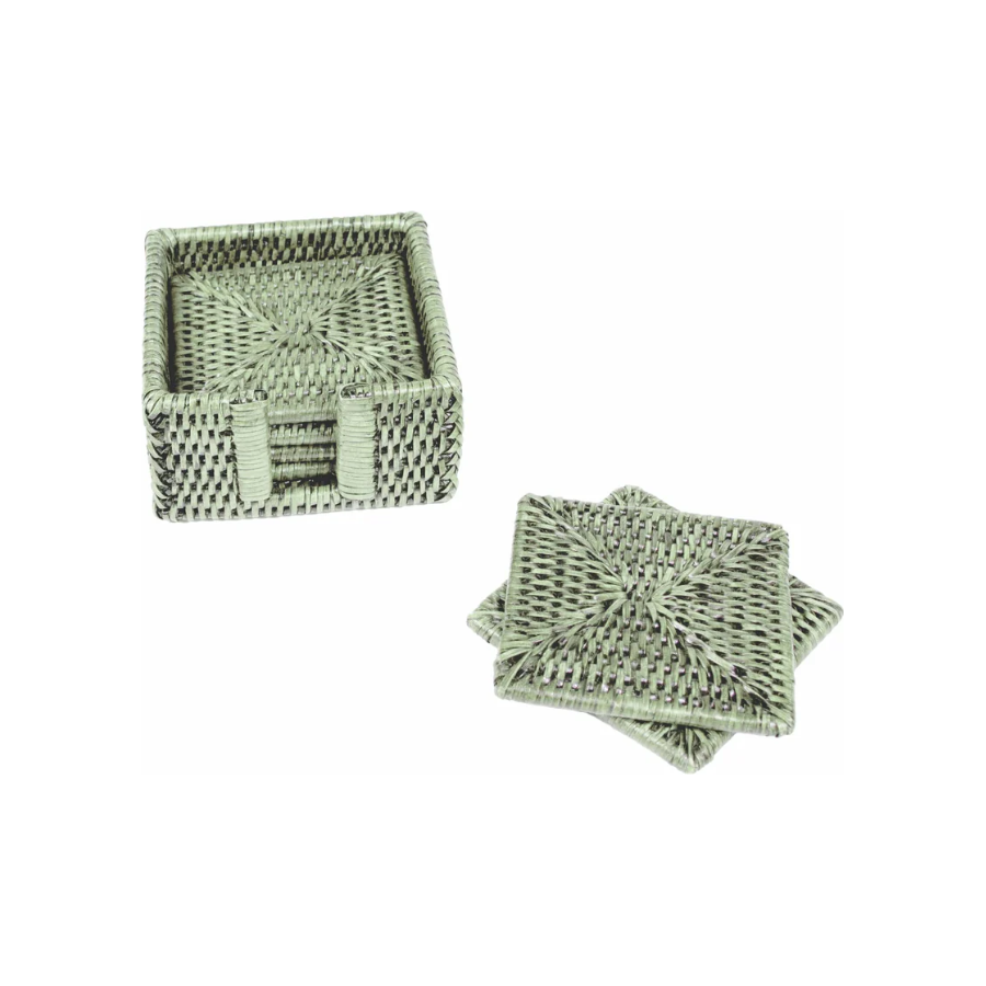 Caspari Rattan Holders