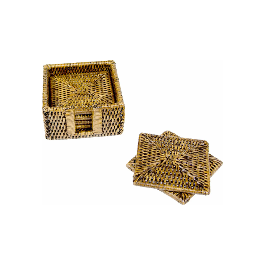 Caspari Rattan Holders