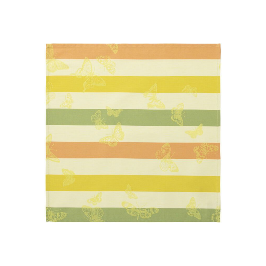 Napkin Bal des Papillons Cotton Yellow