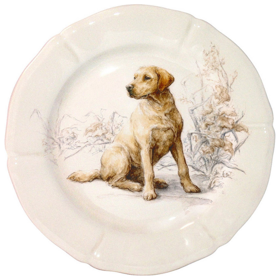 Sologne Dog Dessert Plate Collection