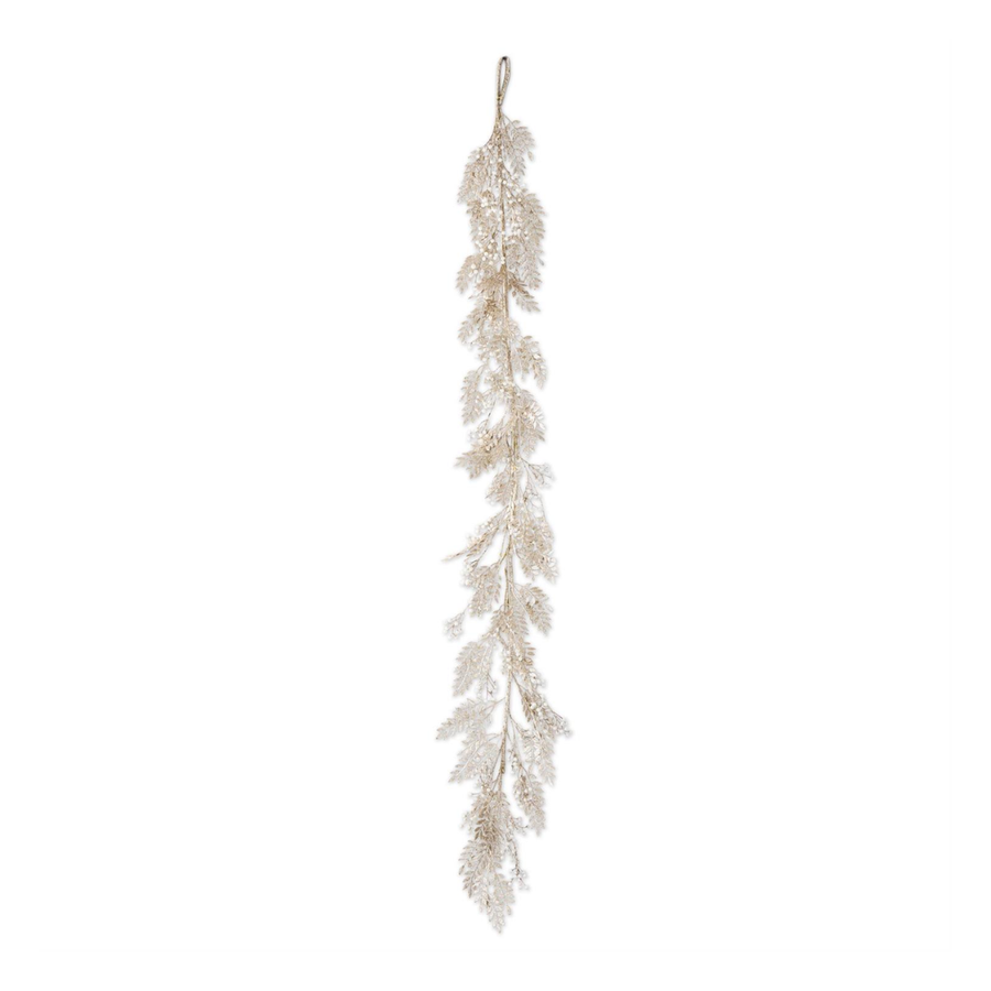 72" Gold Leaf & Pearl Garland