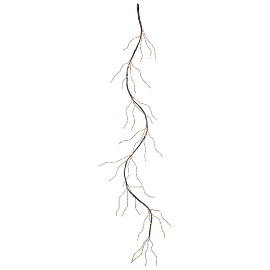Lit 6' Brown Twinkling Garland