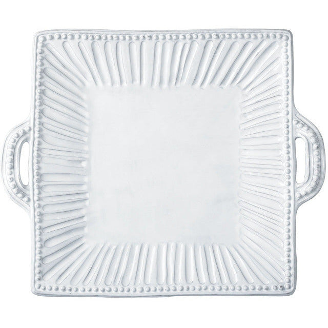 Incanto Striped Sq. Handled Platter