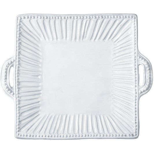 Incanto Striped Sq. Handled Platter