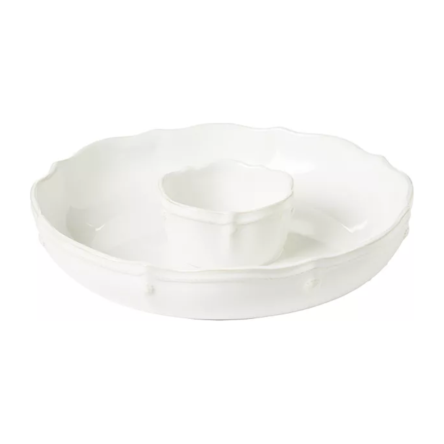 Berry & Thread Serving Bowls Whitewash