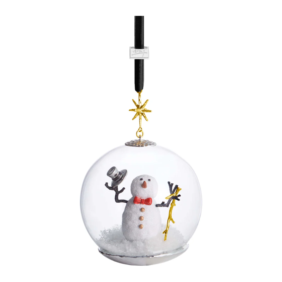 Snowman Snow Globe Ornament