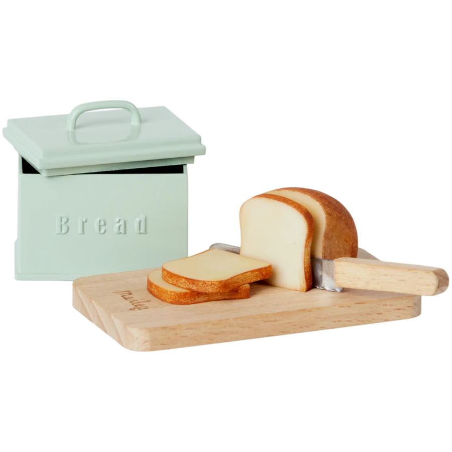 Bread Box w/Utensils Miniature