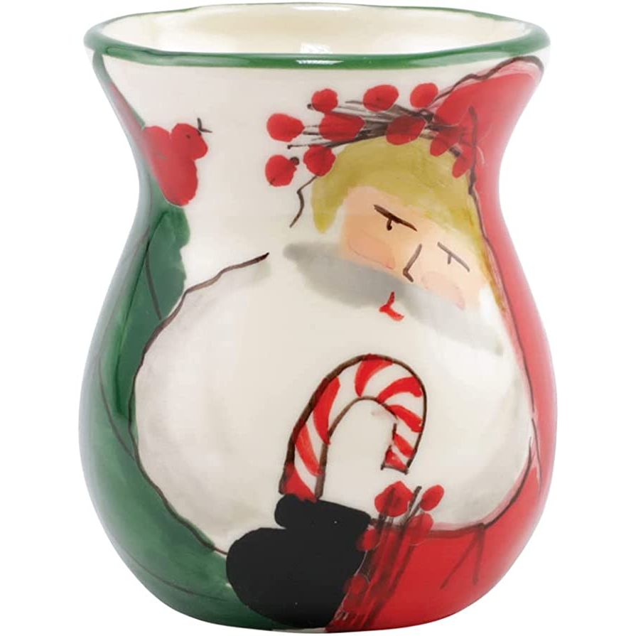 Old St Nick Bud Vase