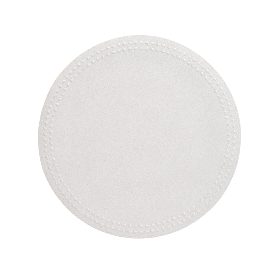 Pearls Mats Antique White/White Set/4