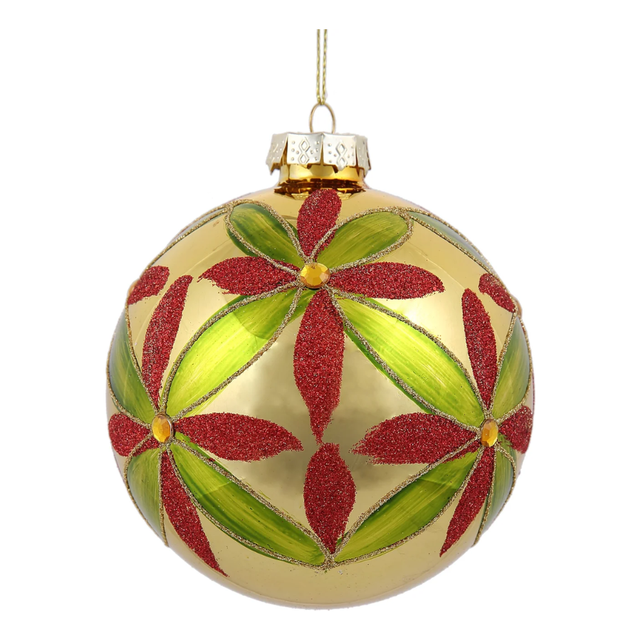 Flower Ball Red Green 120mm