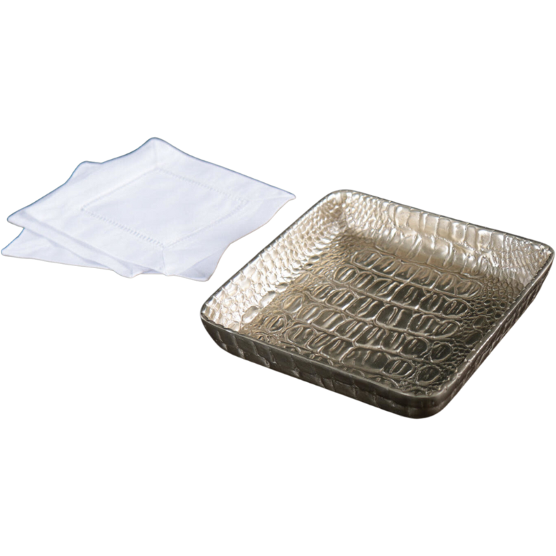 Sierra Modern Croc Napkin Box