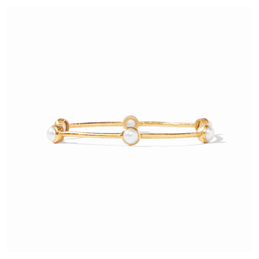 Milano Luxe Bangle Gold Pearl Small