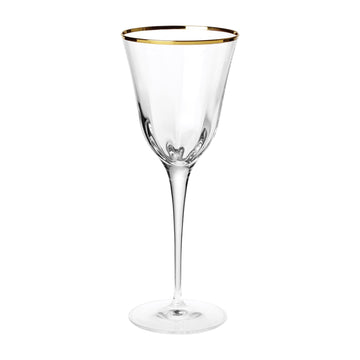 Optic Gold Glassware Collection