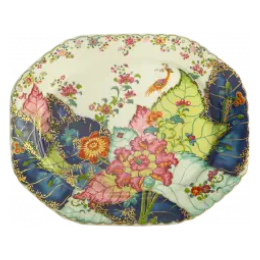 Tobacco Leaf Octagonal Platter