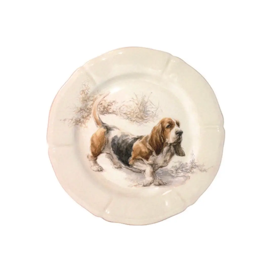 Sologne Dog Dessert Plate Collection