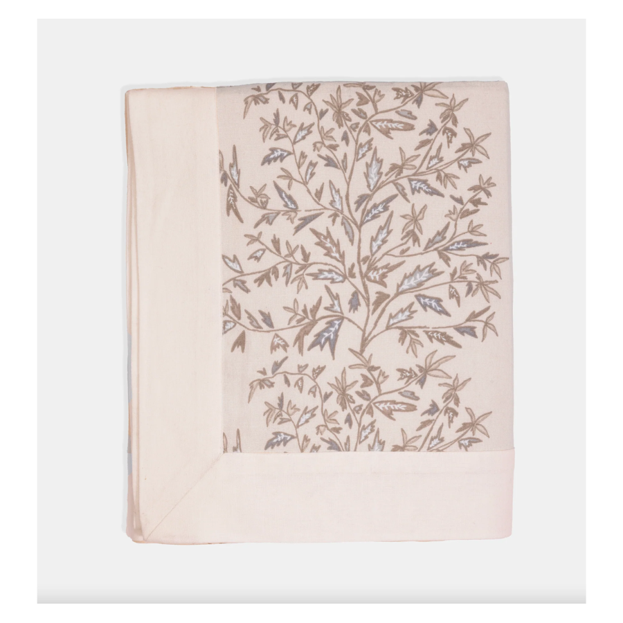 Holly Vine Natural Tablecloth 60x60