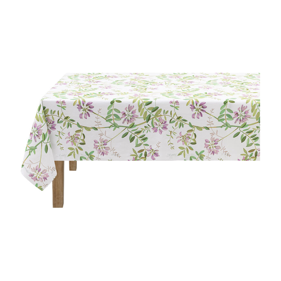 Tablecloth Pois de Senteur Cotton/ Linen Pink 59x59