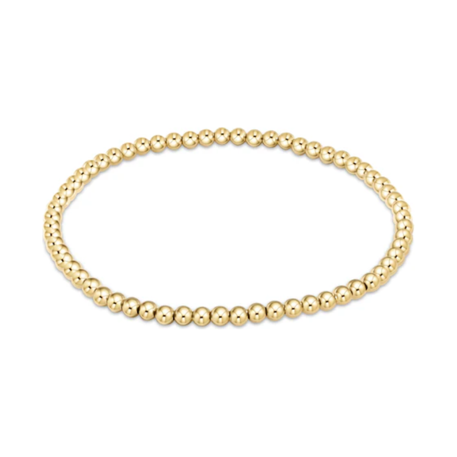 Classic Gold 3mm Bead Bracelet