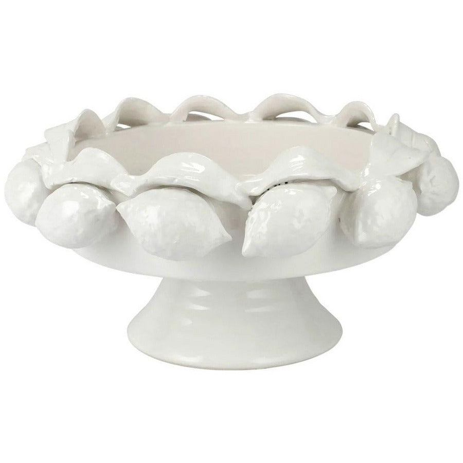 Limoni White Footed Fruit Bowl