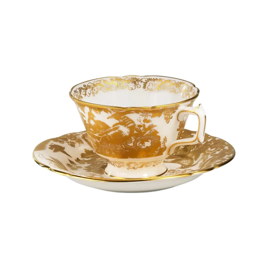 Gold Aves Cup & Saucer Set