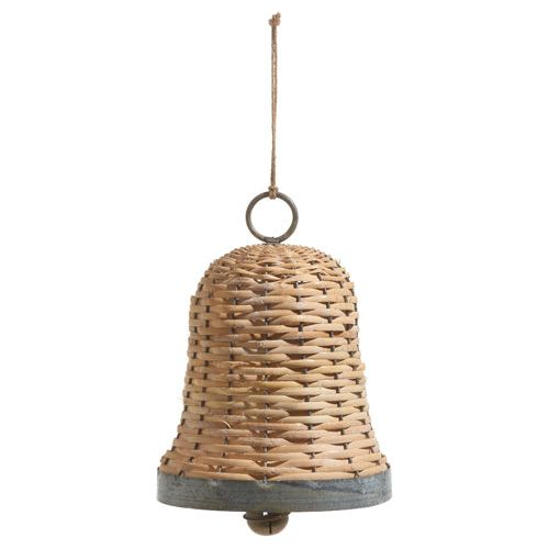 10" Basketweave Bell Ornament