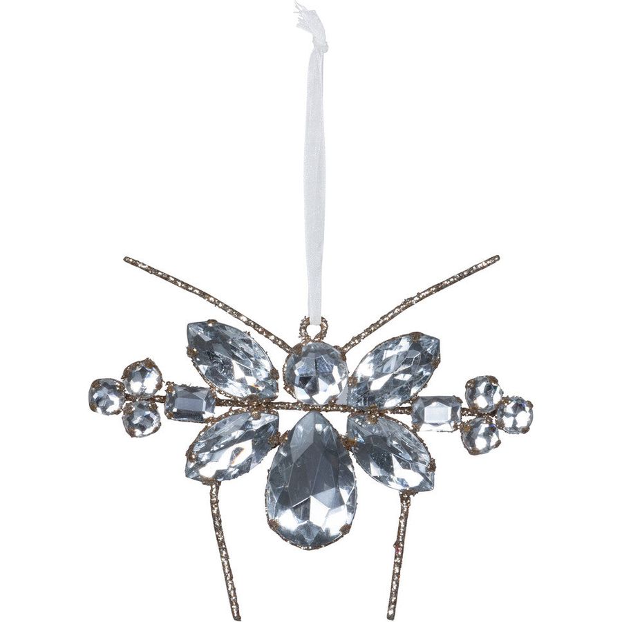 Champagne Gem Bee Ornament