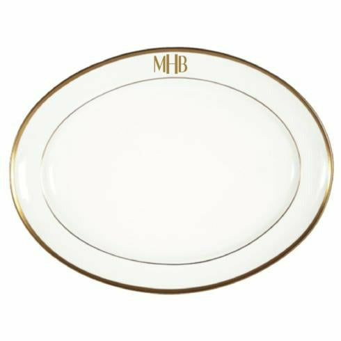 Signature With Monogram Ultra White Serving Collection