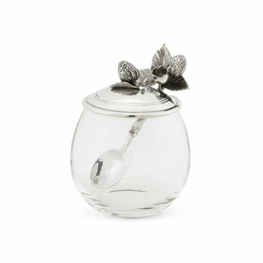 Strawberry Jam Jar with Spoon