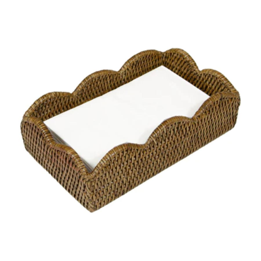 Caspari Rattan Holders