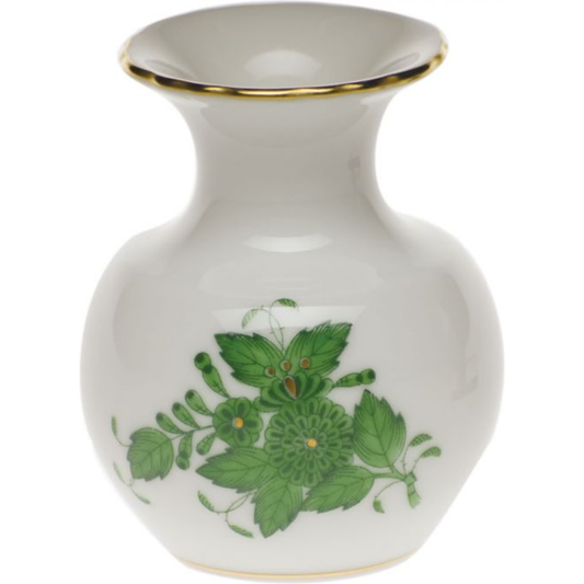Medium Bud Vase w/ Lip Green