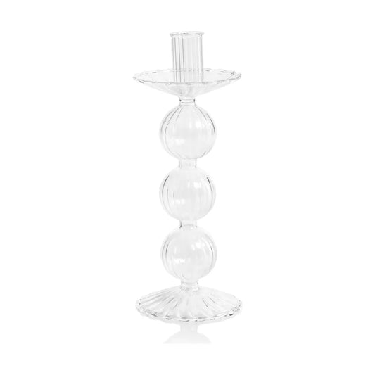 Luisa Glass Taper Candle Holder
