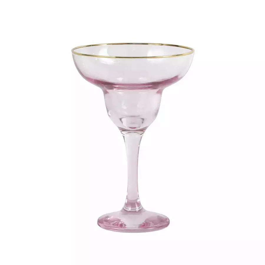 Vietri Rainbow Margarita Glasses