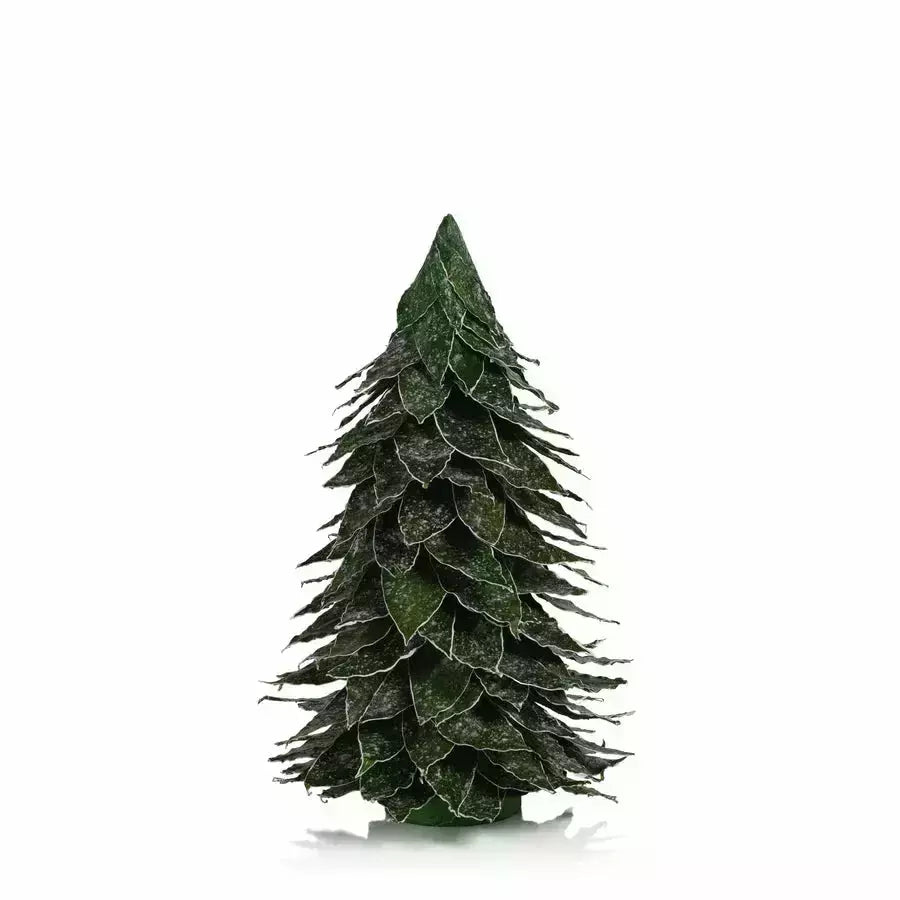 Natural Mahogany Leaf Tree W/Capiz Flakes