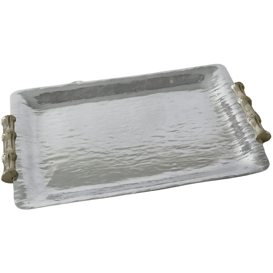 Garden Bamboo Med Tray w/ Gold Handles