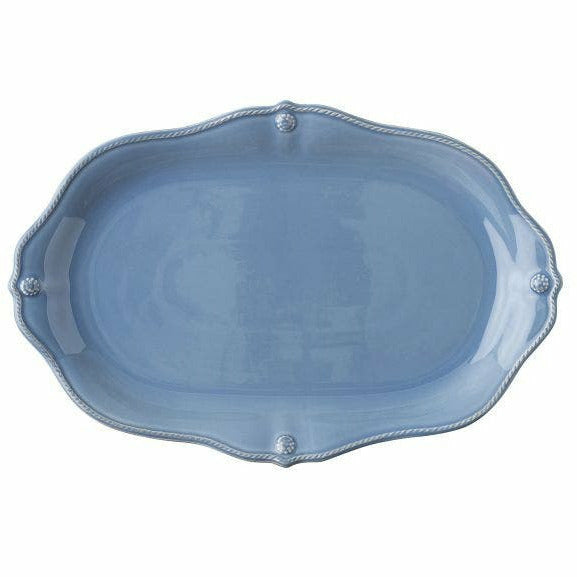 Berry and Thread Platters Chambray