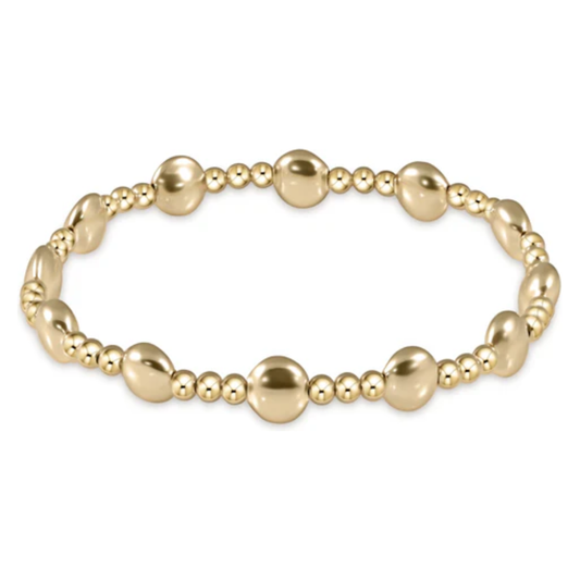 Honesty Gold Sincerity 6mm Bead Bracelet