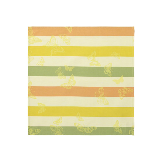 Napkin Bal des Papillons Cotton Yellow