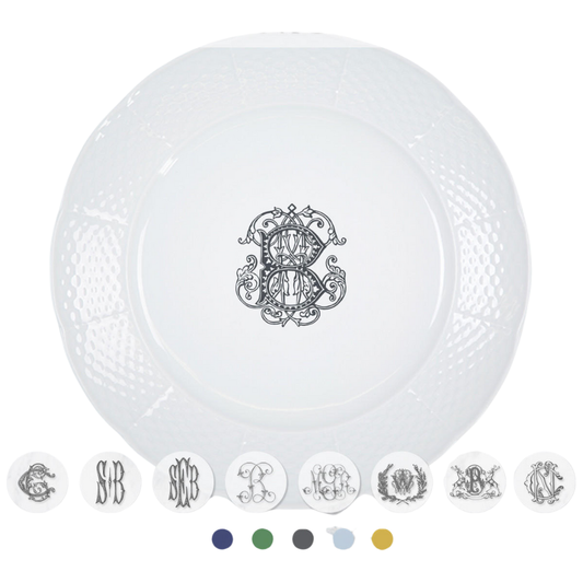 Weave Dinner Plate w/ Mono