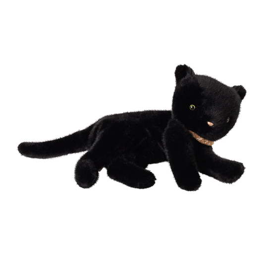 Sleeping Kitten Plush Medium  Black