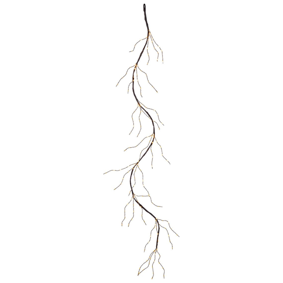 Lit 6' Brown Twinkling Garland
