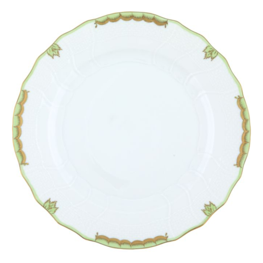Princess Victoria Green Dinner Plate