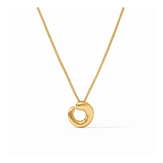Solara Spiral Delicate Necklace Gold