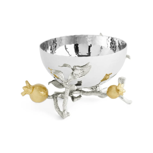 Pomegranate Silver & Gold Nut Bowl