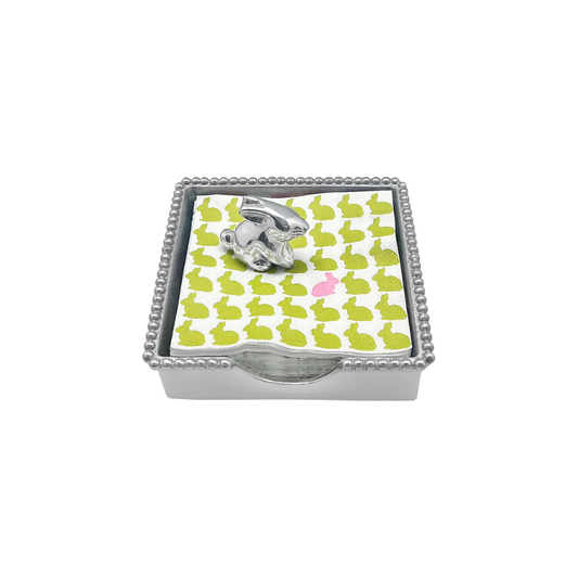 Bunny Beaded Napkin Box