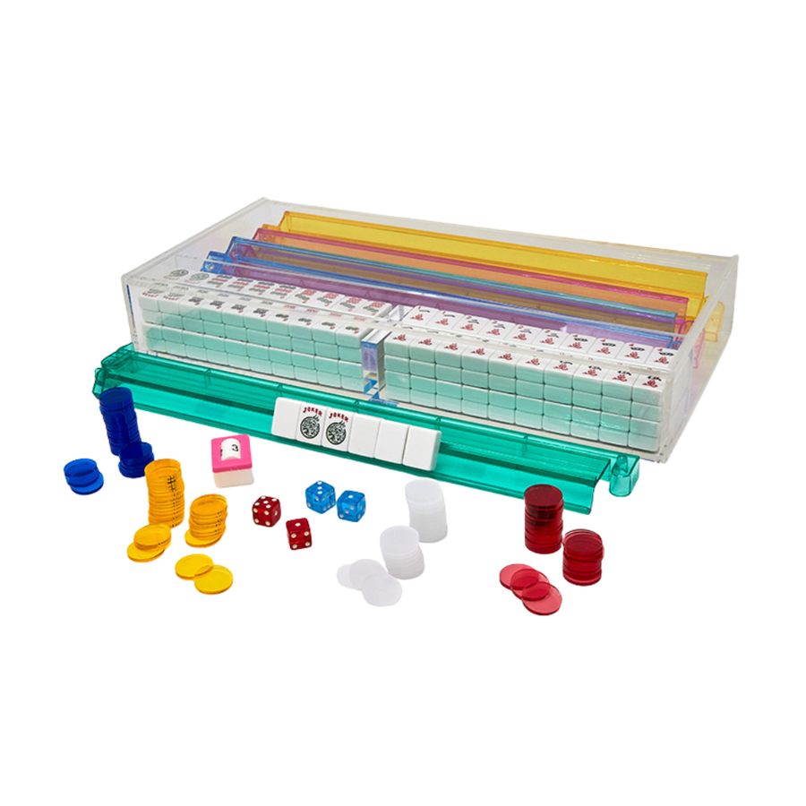 Lucite Mahjong Set