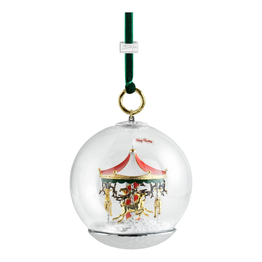 Merry-Go-Round Snow Globe Ornament
