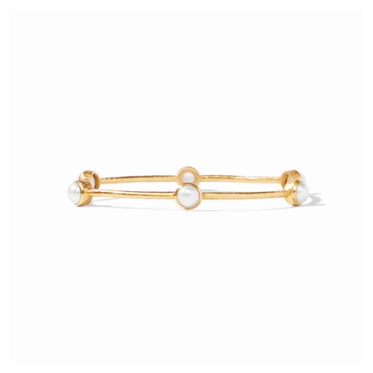 Milano Luxe Bangle Gold Pearl Small
