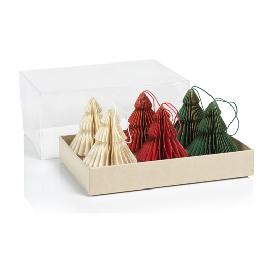 Wish Paper Decorative Tree Ornaments Set/6