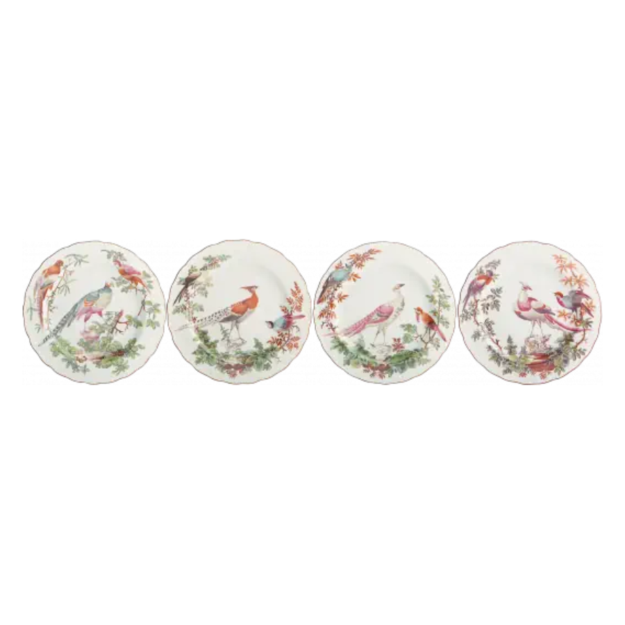 Chelsea Bird Dessert Set/4