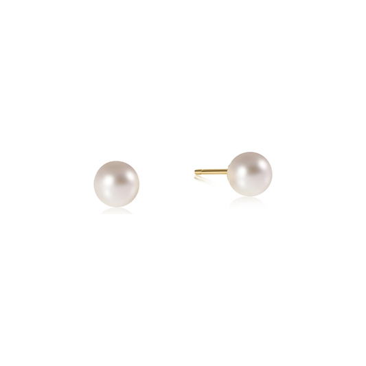 Classic 6mm Ball Stud Pearl